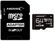 HIDISC/microSDXCJ[h 64GB Class3/HDMCSDX64GCL10V