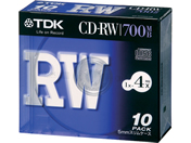 TDK uh[xCD-RW700MB 5mmv10 CD-RW80X10S
