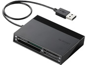 エレコム 48+5メディア USBハブ付きメモリリーダライタ ブラック MR-C24BK