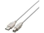 エレコム USB2.0ケーブル A-Bタイプ 2m ホワイト U2C-BN20WH