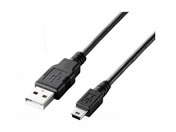 エレコム USB2.0ケーブル A-mini-Bタイプ 3.0m U2C-GMM30BK