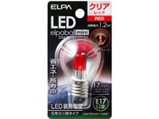 朝日電器 LED電球S形 E17赤色 LDA1CR-G-E17-G457