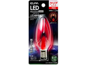 朝日電器/LEDシャンデリア球 E17赤色/LDC1CR-G-E17-G328