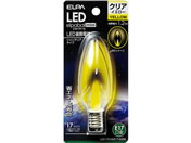 朝日電器/LEDシャンデリア球 E17黄色/LDC1CY-G-E17-G330