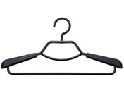 シンコハンガー/F-FIT 形態安定シャツ用ハンガー ブラック 2本組