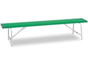 テラモト/折りたたみベンチ 背なし1800 緑/BC3001181