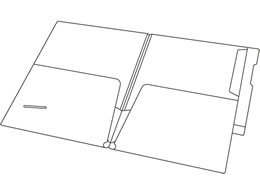 リヒトラブ カルテフォルダー フラップ付ダブル縦型A4 100枚 HK2002