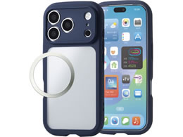 �G���R�� iPhone18 Pro �^�t�X�������C�g �t���[���J���[�P�[�X �Ɍ� �l�C�r�[ PM-A26CTSLFCKNV