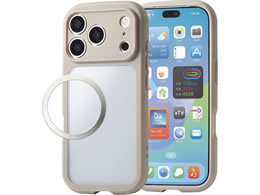 �G���R�� iPhone18 Pro �^�t�X�������C�g �t���[���J���[�P�[�X �Ɍ� �x�[�W�� PM-A26CTSLFCKBE