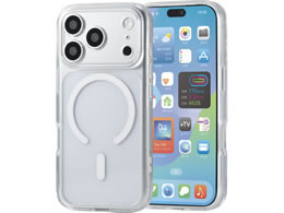 �G���R�� iPhone18 Pro �n�C�u���b�h�P�[�X �Ɍ� MAGKEEP �z���C�g PM-A26CMAG02KWH