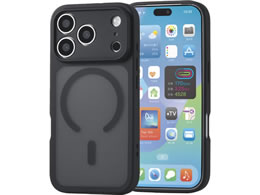 �G���R�� iPhone18 Pro �n�C�u���b�h�P�[�X �Ɍ� MAGKEEP �}�b�g �u���b�N PM-A26CMAG2KCBK
