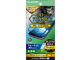 �G���R�� iPhone18 Pro �K���X�t�B���� �t���[���t �S���� �u���[���C�g�J�b�g ���ȒP�\�t�c�[�� PM-A26CFLGFOTBL