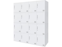 Netforce �L���[�{�C�h ���b�J�[ 16�l�p 4��4�i �V�����_�[�� ����450mm �X�`�[�� �z���C�g�~�z���C�g CUB3545S16-WHWH