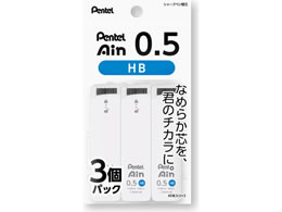 �؂�Ă� �V���[�v�c Pentel Ain �؂�Ă�A�C�� �� 0.5mm HB 3�p�b�N XC285WHB-3P