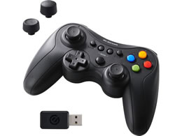 �G���R�� FPS�Q�[���p�b�h PC�p ���C�����X 2.4GHz XInput ���J�j�J���g���K�[ �X�e�B�b�N���� �U�� 13�{�^�� �N���X�z�u JC-GP50XVBK