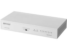 バッファロー Giga対応スイッチングハブ 8ポート LSW6-GT-8NS WHが