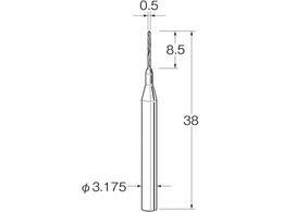 �����[�^�[ �c�C�X�g�h���� ���d���� �n�a mm :0.5�V�����N�a mm :3.175 T3005