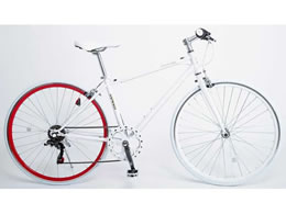 21Technology �N���X�o�C�N �V�}�m��6�i�ϑ� 700�~28C �z���C�g ���b�h���� CL266