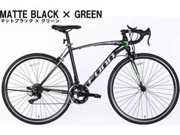 21Technology ���[�h�o�C�N �V�}�m��14�i�ϑ� 700�~28C �}�b�g�u���b�N �O���[�� GT100S