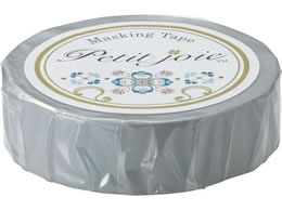 �j�`�o�� Petit joie �}�X�L���O�e�[�v �O���[ 15mm�~18m