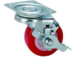 SAMSONG �v���[�g���y�׏d�p�L���X�^�[ ���݃X�g�b�p�[�t PU 64mm TP3625-01-PLY-TG-TLB