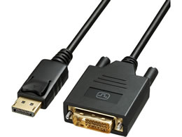 �T�����T�v���C DisplayPort-DVI�ϊ��P�[�u�� �u���b�N 2m KC-DPDVA20K