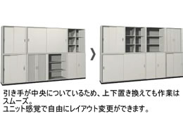 コクヨ ビジネスウォールN 下置き ラテラルオープン3段 H1110