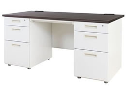 Netforce �i�b�c ������ 3+3�i ��1400mm �z���C�g�~�_�[�N�u���E�� LRD-147-WHDBR33