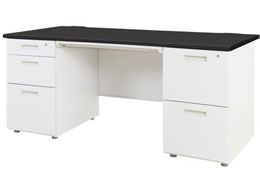 Netforce �i�b�c ������ 2+3�i ��1600mm �z���C�g�~�u���b�N LRD-167-WHBK23