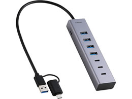 �G���R�� USB�n�u 7�|�[�g A��C�ϊ��A�_�v�^�[�t �� U3HC-T070SV