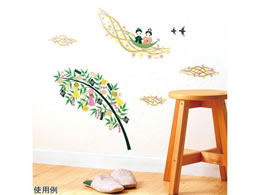 �T���R�[�}�[�N�H�� �G�߂̃E�H�[���X�e�b�J�[ �傫�Ȃ��Ȃ΂��N���[�Y 8-346-06