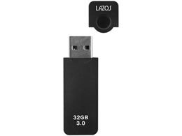 LAZOS USB�t���b�V�������� 32GB �L���b�v�� L-US32-CPB