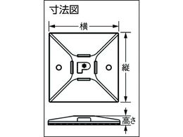 パンドウイット マウントベース M3ねじ止め 白 (100個入) ABM112-S6-C