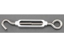�G�X�R �^�[���o�b�N�� Hook&Eye �A���~�E�X�e�����X�� 7.9�~6.6mm