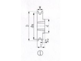 EVN ブッシングプーリー SPA 170mm 溝数1 SPA170-1