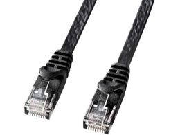 �T�����T�v���C �J�e�S��6�t���b�gLAN�P�[�u�� 5m �u���b�N LA-FL6-05BK