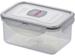 LIV PLUS ���b�N&���b�N �N���V�b�N �ۑ��e�� 600mL �����` �O���[