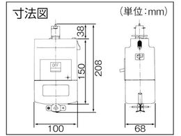 Panasonic モータブレーカ付プラグ 0.75kW用 DH24873K1