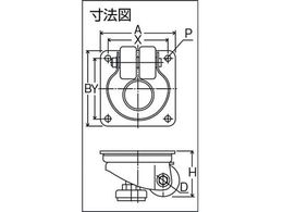 ヨドノ 重量用低床式キャスター YSUTH-50