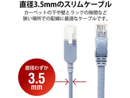 エレコム LANケーブル Cat6A スイングコネクタ 3m LD-GPATSW BU30が971