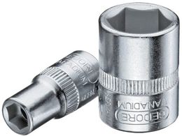 GEDORE 6�p�\�P�b�g10mm �����p6.35mm 6166210