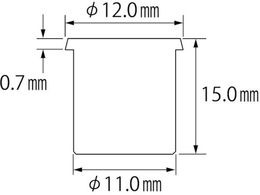 エビ ブラインドナット エビナット (薄頭・ステンレス製) 板厚2.0 M8×1.5(100個入) NTK8M