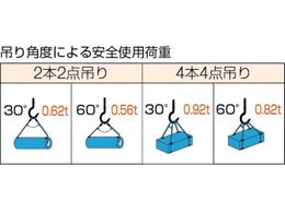 TRUSCO Wスリング Bタイプ 片端シンブル入り 6mm×2m GRB-6S2 2869462が