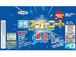 アサヒペン 水性スーパーコート 0.7L ミルキーホワイトが2,129円