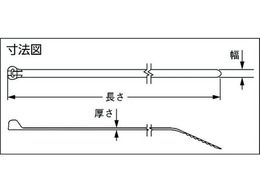 パンドウイット ステンレス爪ロック式ナイロン結束バンド ナチュラル 幅7.0mm 長さ780mm 100本入り BT9LH-C BT9LH-C