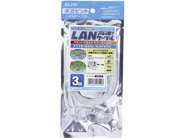 �����d�� CAT6�t���b�g 3m LAN-FT1030(W)