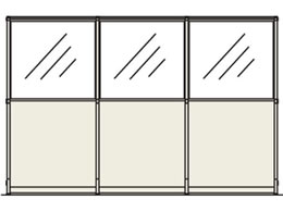 コクヨ パーティションE 上面ガラスパネル増連 W1500×H1800 PA