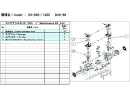 ULVAC DA-60D／120S用メンテナンスキット DA-60D 120S MAINTENANCEKIT