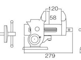 TRUSCO マルチバイス 卓上型 90mm 専用めねじ TMB-90KB 8191316が3,764