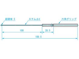 SK ボールギャップゲージ ステム径2.3mm 規格φ5.2 BTS-052